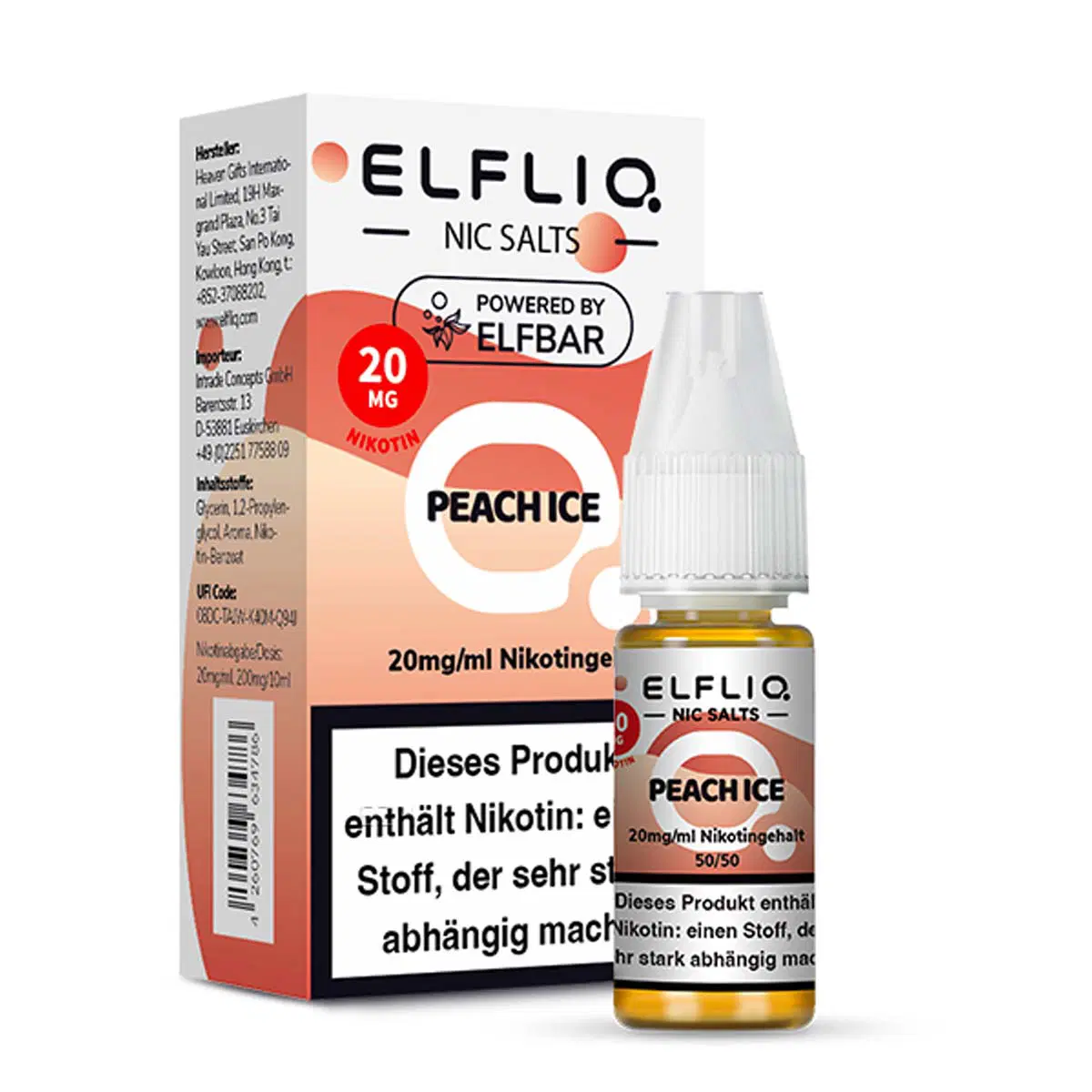 Elfliq Liquid 20mg Peach Ice