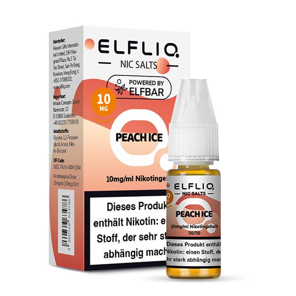 Elfliq Liquid 10mg Peach Ice