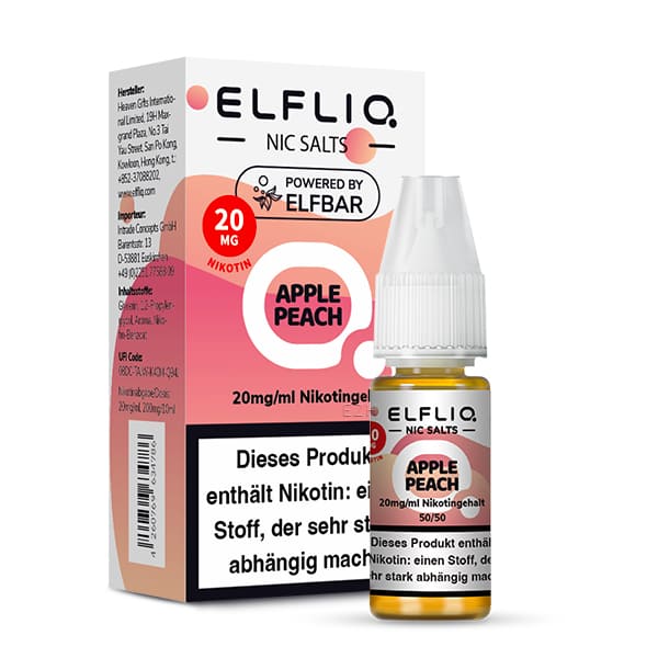 Elfliq Liquid 20mg Apple Peach