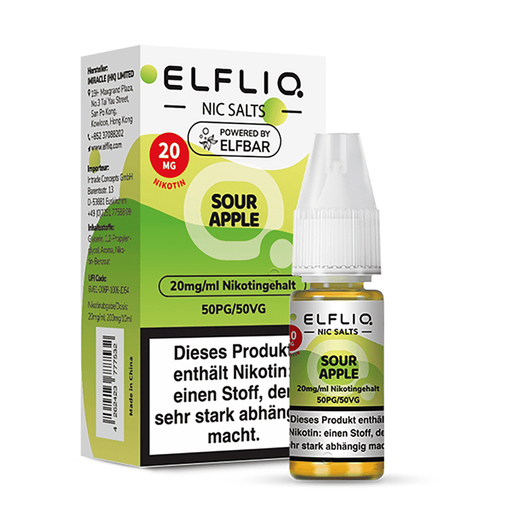 Elfliq Liquid 20mg Sour Apple