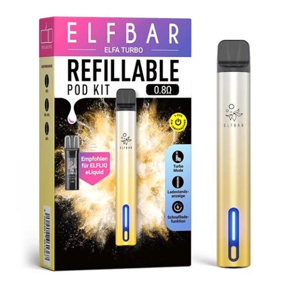 elfbar-elfa-turbo-pod-system-kit-nachfuellbar-aurora-gold