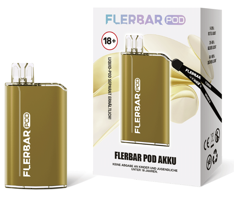 Flerbar Pod Kit Akkuträger Gold