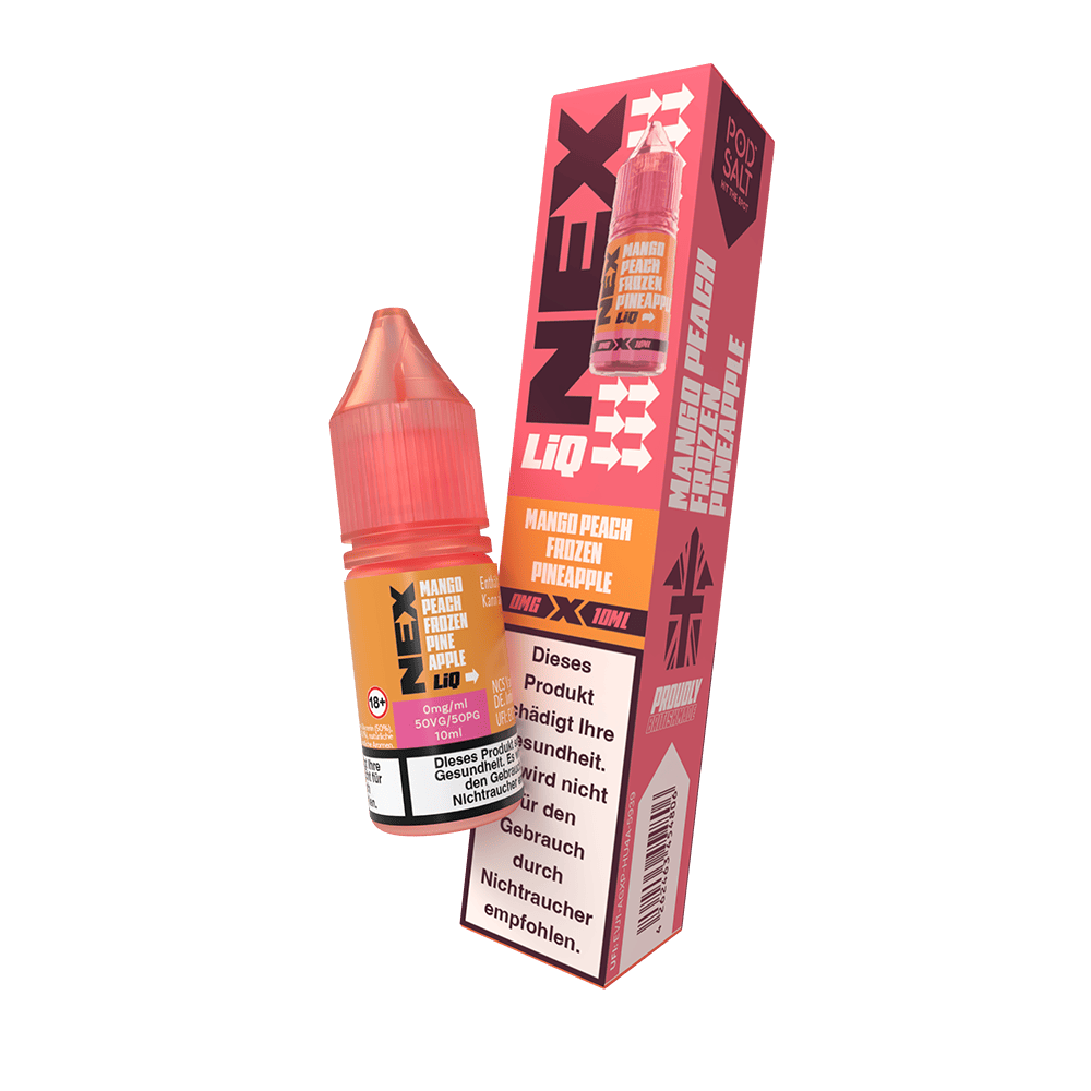 Pod Salt Nexliq Liquid 0mg Mango Peach Frozen Pineapple