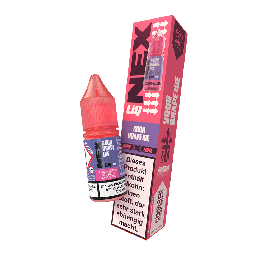 Pod Salt Nexliq Liquid 10mg Sour Grape Ice