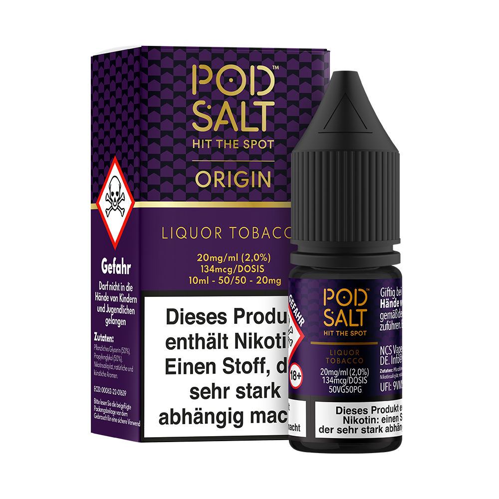 Pod Salt Origin 11mg Liquor Tobacco