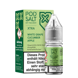 Pod Salt Xtra 10mg White Grape Cucumber Apple