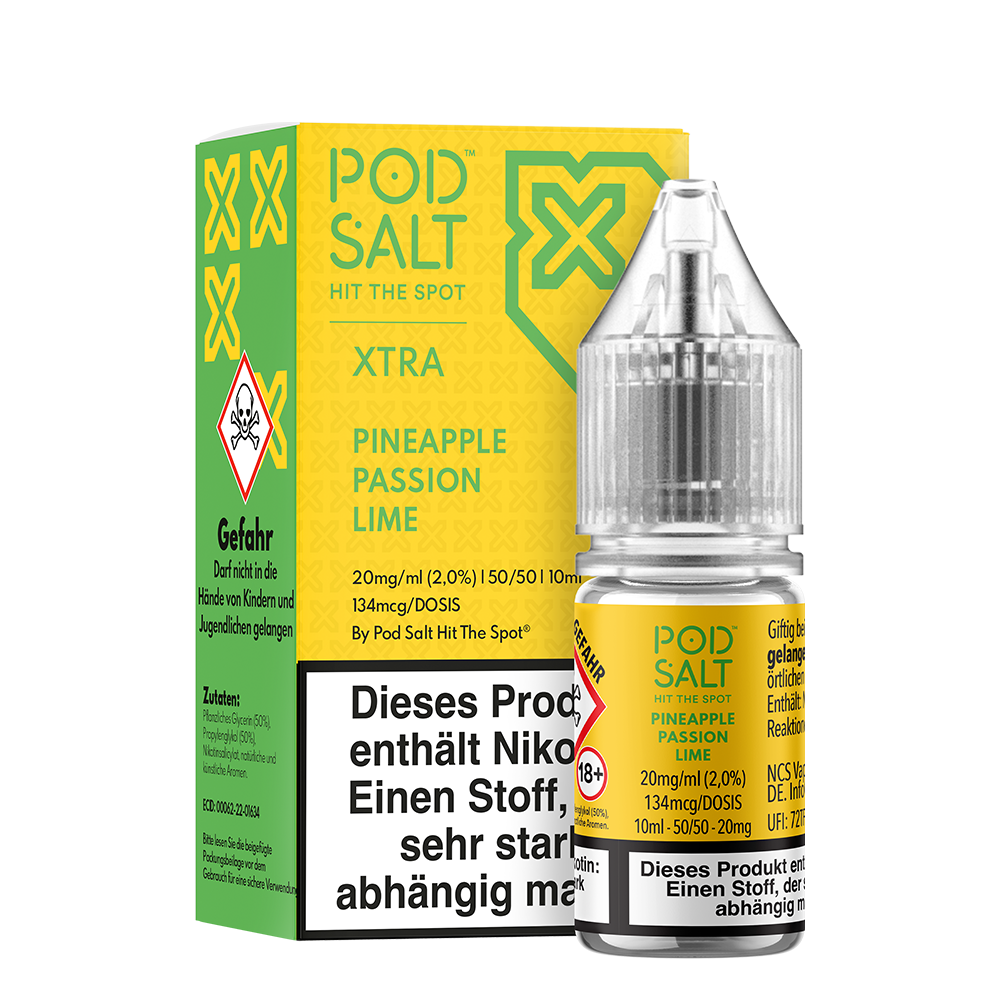 Pod Salt Xtra 20mg Pineapple Passion Lime