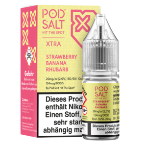 Pod Salt Xtra 20mg Strawberry Banana Rhubarb