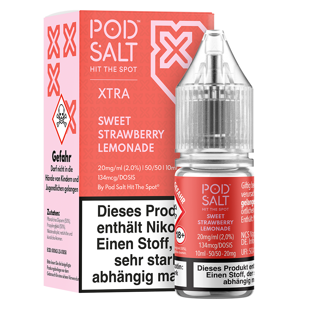 Pod Salt Xtra 20mg Sweet Strawberry Lemonade