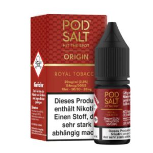 Pod Salt 10ml Liquid Origin Royal Tobacco 20mg