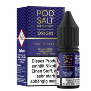 Pod Salt 10ml Liquid Origin True Tobacco 20mg