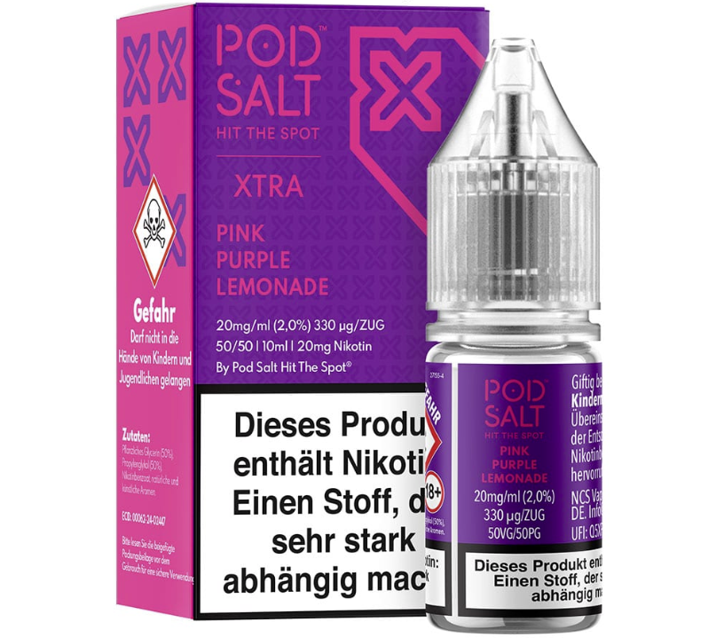 Pod Salt Xtra 20mg Pink Purple Lemonade