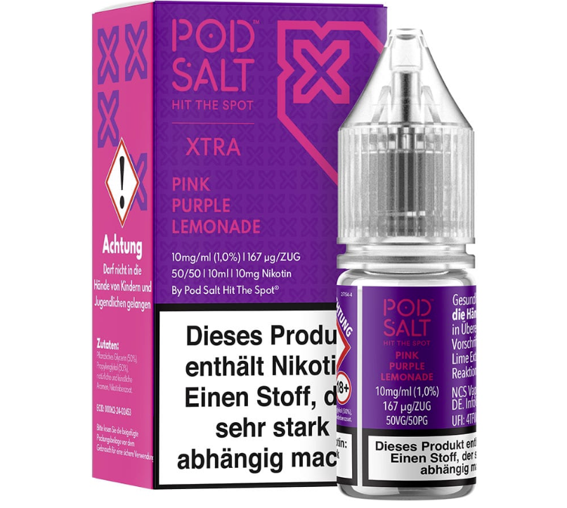 Pod Salt Xtra 10mg Pink Purple Lemonade