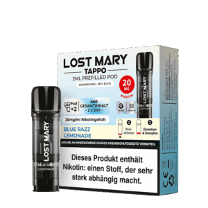 Lost Mary Tappo Pod 20mg Blue Razz Lemonade