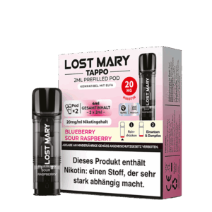 Lost Mary Tappo Pod 20mg Blueberry Sour Raspberry