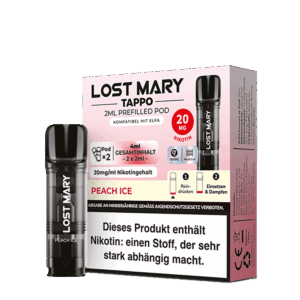 Lost Mary Tappo Pod 20mg Peach Ice