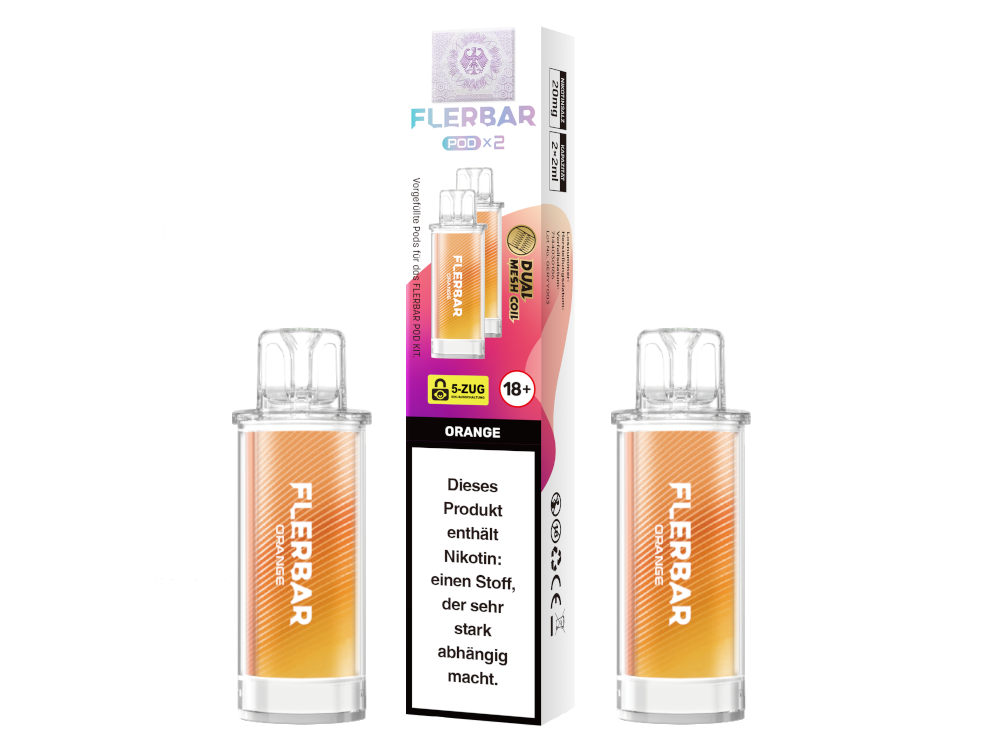 Flerbar Pod Orange 20mg