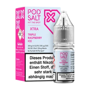 Pod Salt Xtra 20mg Triple Raspberry Ice