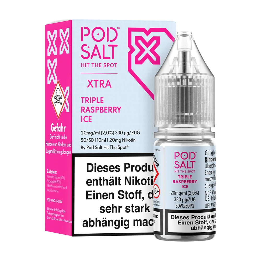 Pod Salt Xtra 20mg Triple Raspberry Ice