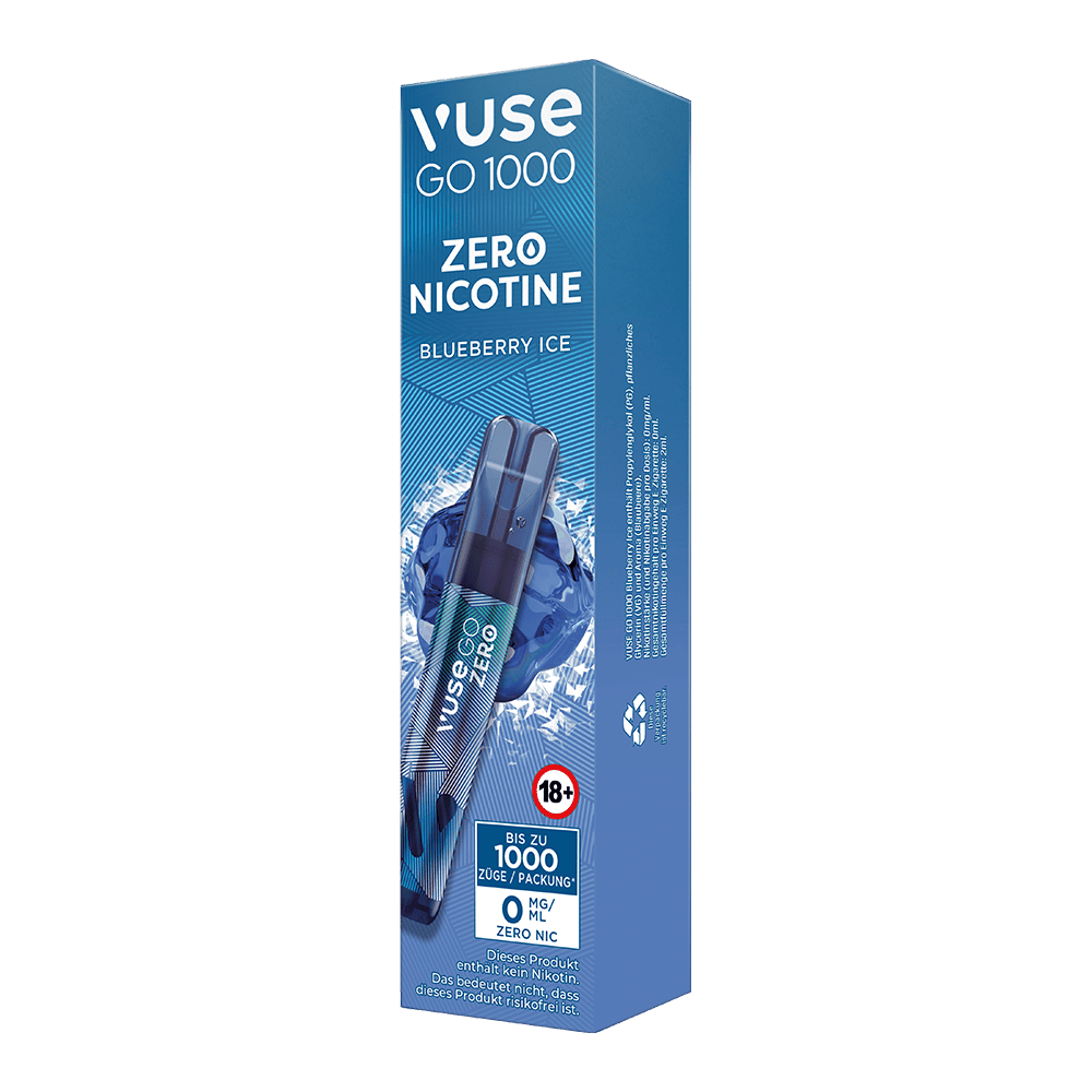Vuse Go 1000 0mg Blueberry Ice