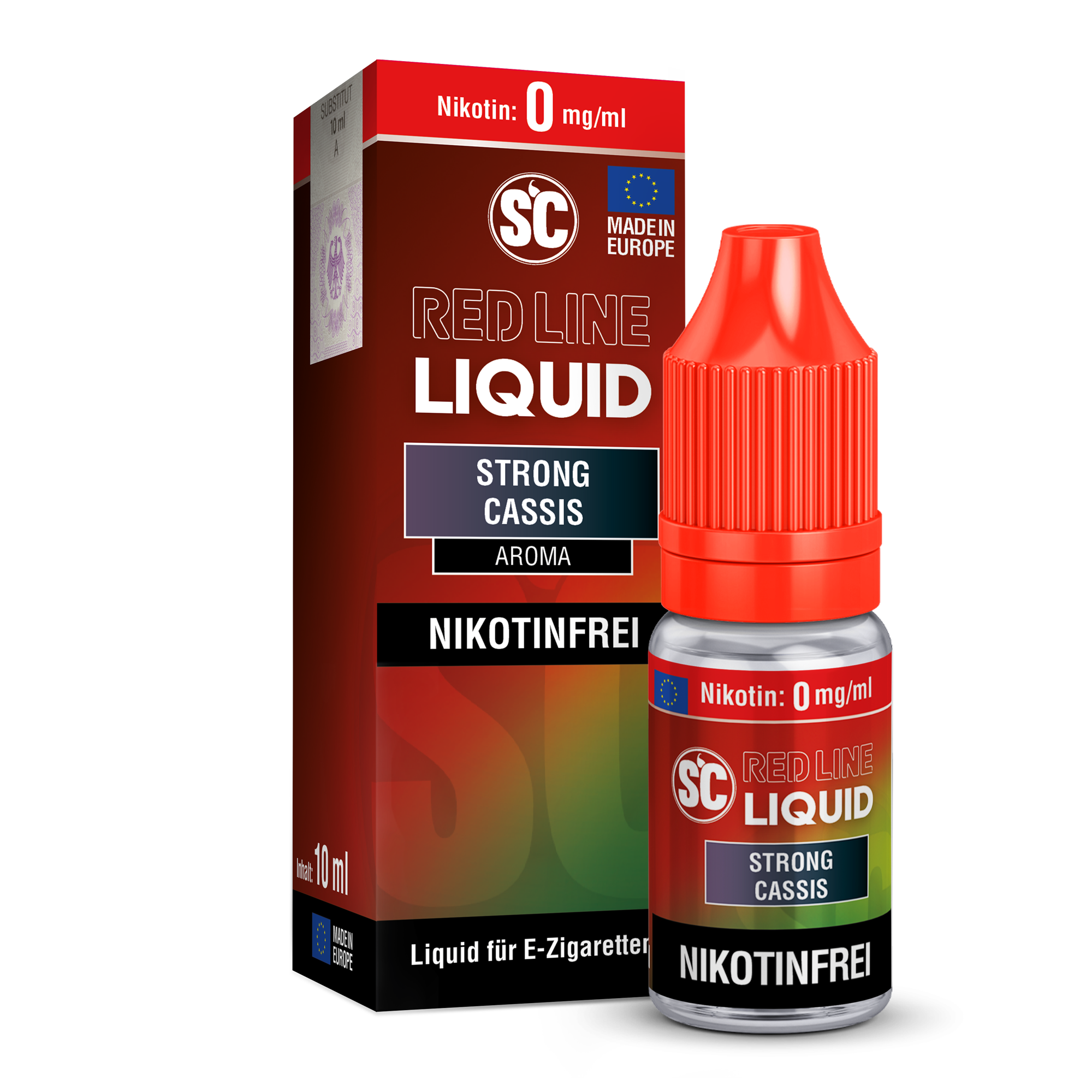 SC Red Line Nikotinsalz Liquid 0mg Strong Cassis