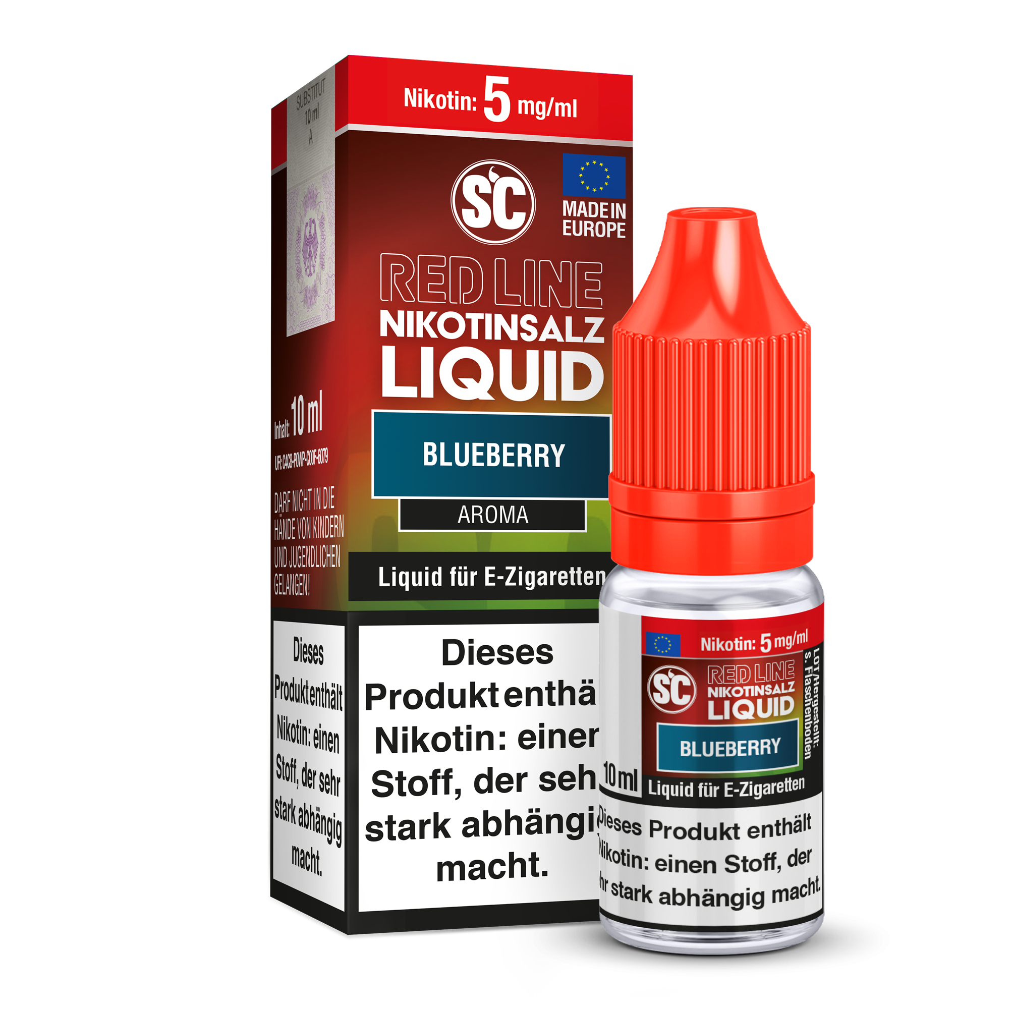 SC Red Line Nikotinsalz Liquid 5mg Blueberry