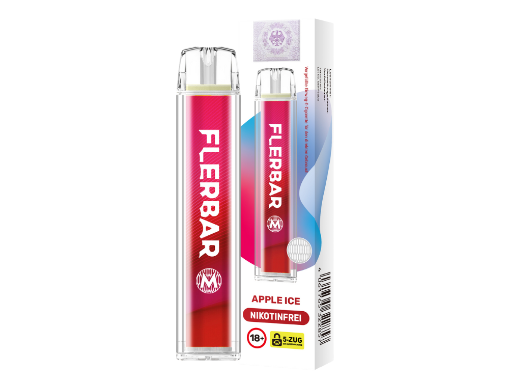 Flerbar M Vape Apple Ice 0mg