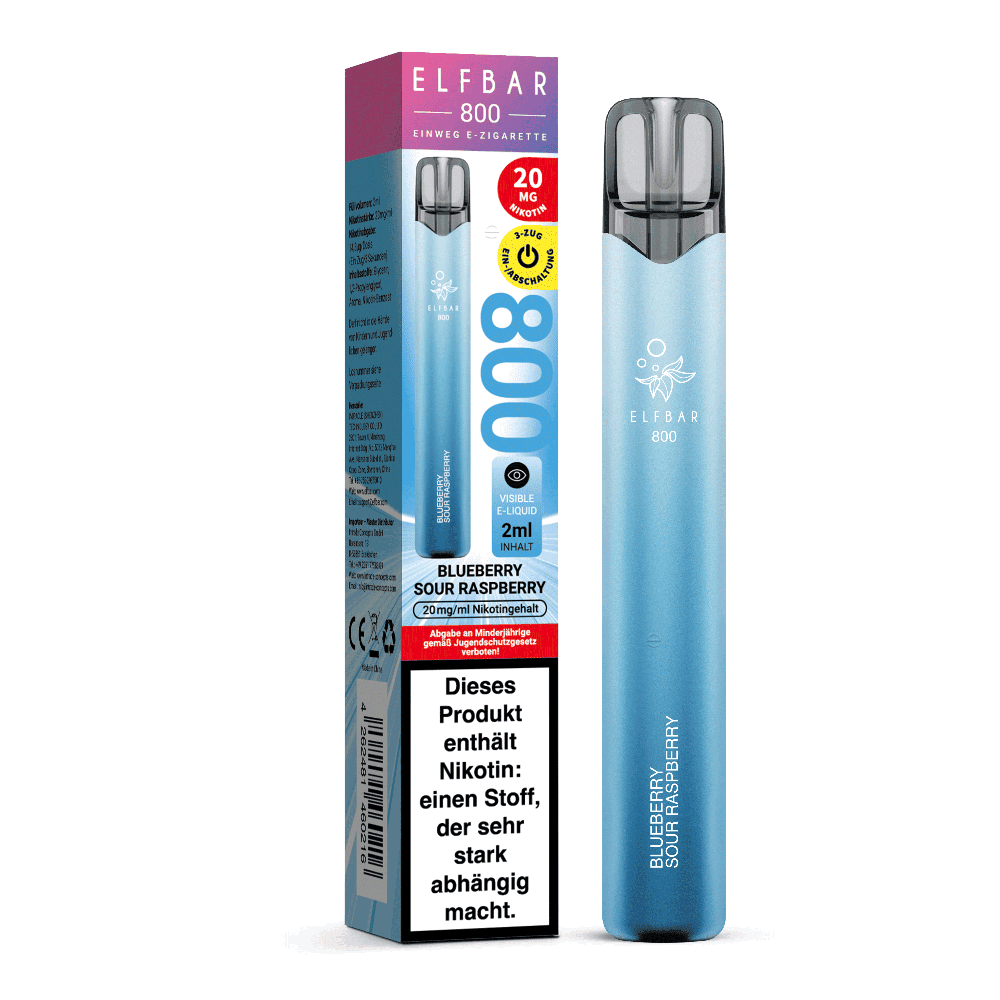 Elfbar 800 Vape Blueberry Sour Raspberry