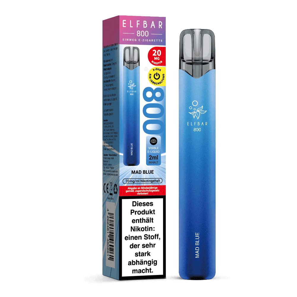 Elfbar 800 Vape Mad Blue