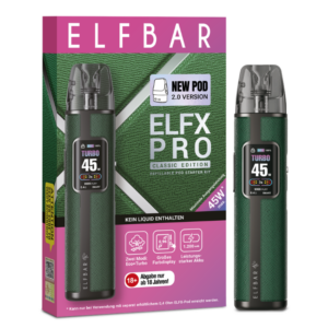 Elfbar Elfx Pro in der Farbe Green