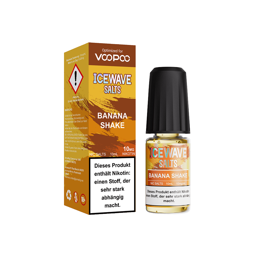Ice Wave Salts Liquid 10mg Banana Shake