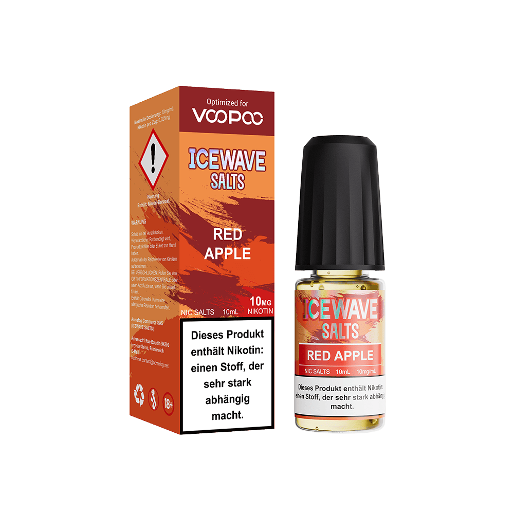Ice Wave Salts Liquid 10mg Red Apple
