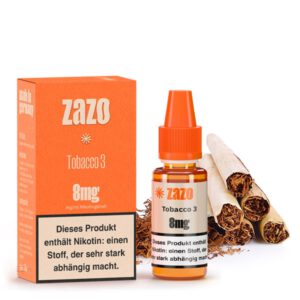 ZAZO Classics – Tobacco 3 – Liquid 10ml - 8 mg/ml