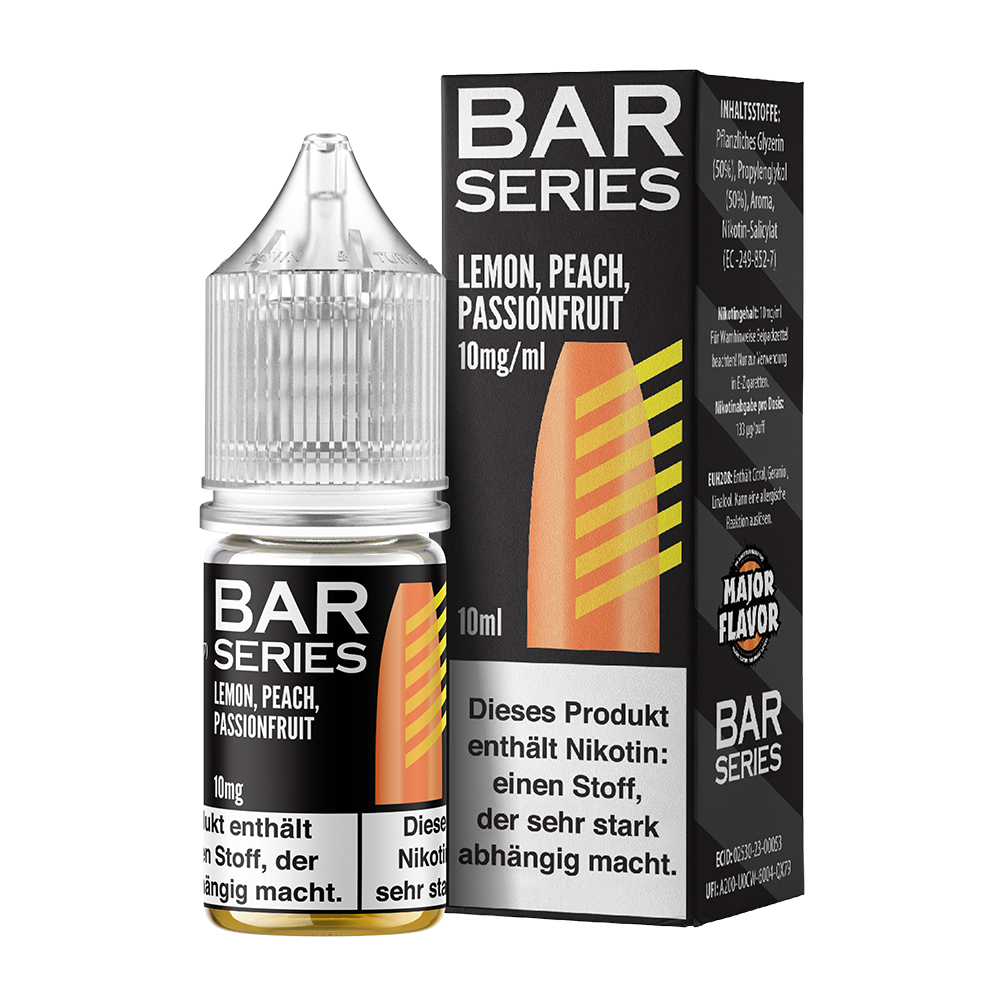 Bar Series Liquid 10mg Lemon Peach Passionfruit