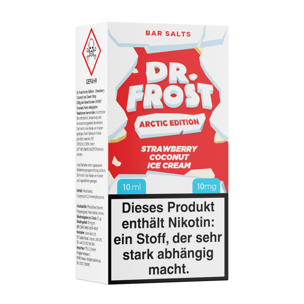 Dr. Frost Liquid Arctic Edition 10mg Strawberry Coconut Ice Cream