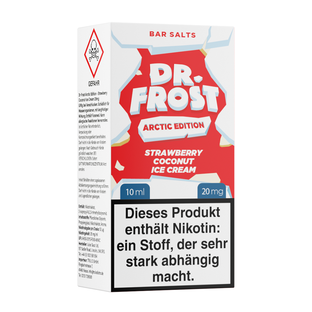 Dr. Frost Liquid Arctic Edition 20mg Strawberry Coconut Ice Cream