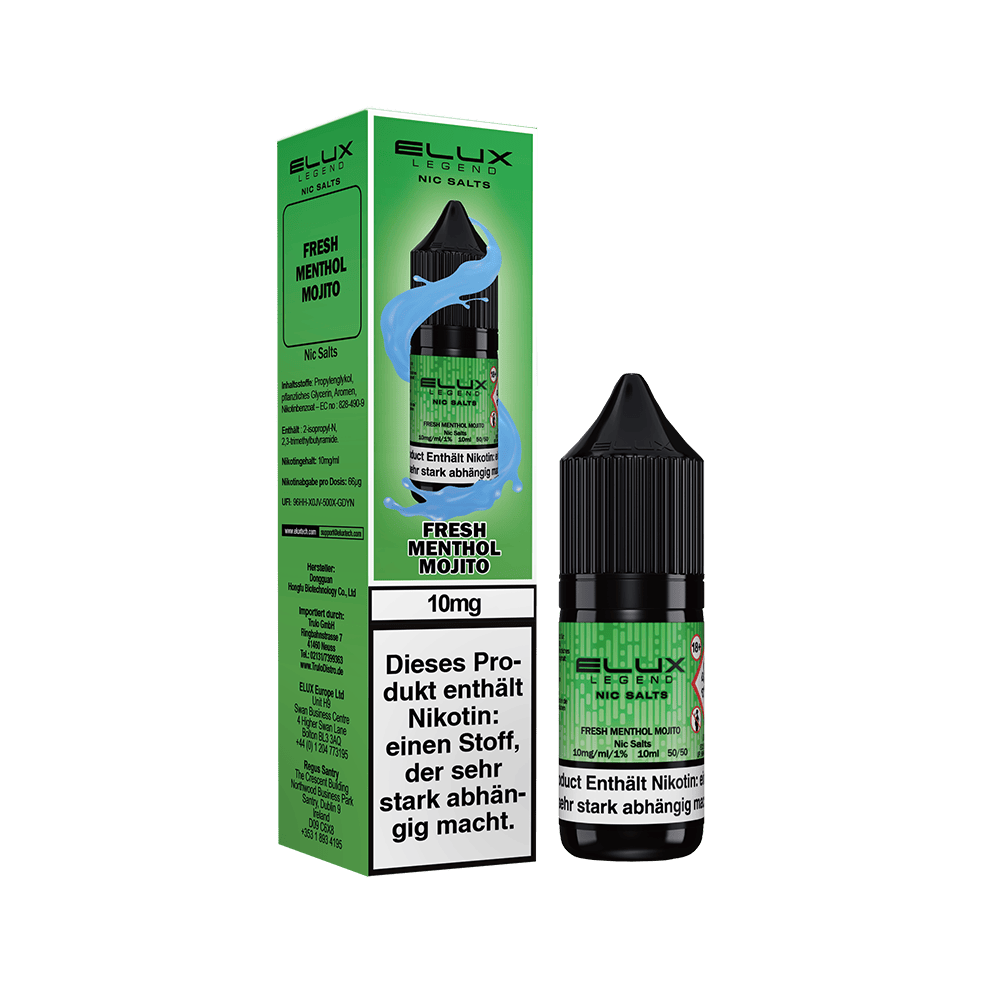 Elux Liquid 10mg Fresh Menthol Mojito