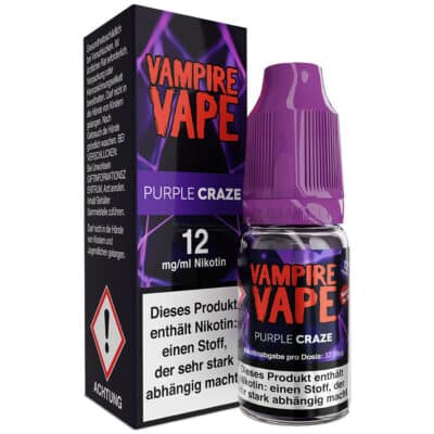 Vampire Vape Liquid 12mg Purple Craze
