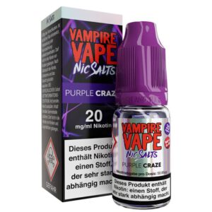 Vampire Vape Nikotinsalz Liquid 20mg Purple Craze