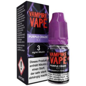 Vampire Vape Liquid 3mg Purple Craze Ice
