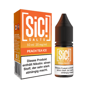 SiC! | 10ml NicSalt Liquid | Peach Tea Ice | 20mg
