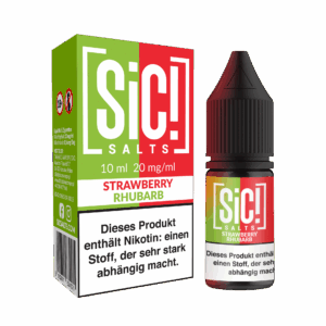 SiC! | 10ml NicSalt Liquid | Strawberry Rhubarb | 20mg