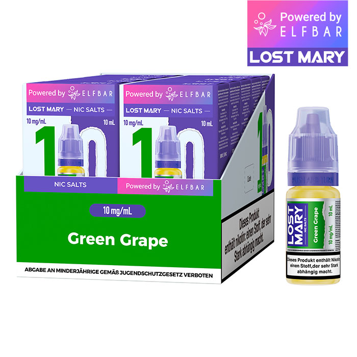 Lost Mary Liquid 10mg Green-Grape
