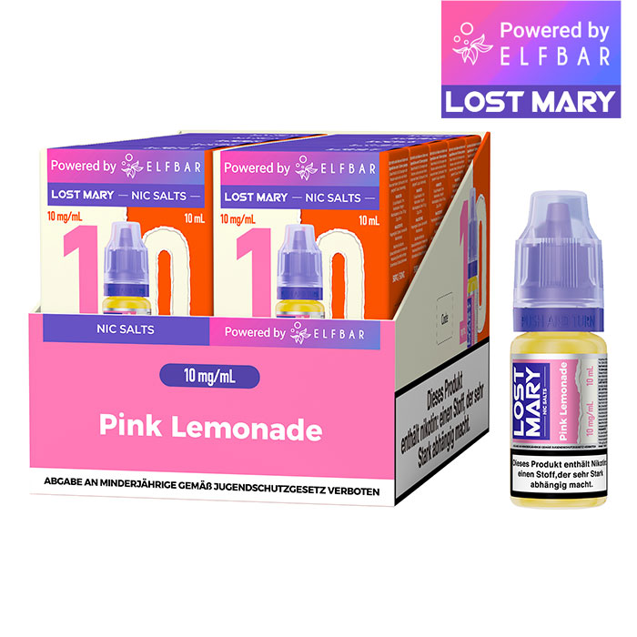 Lost Mary Liquid 10mg Pink-Lemonade
