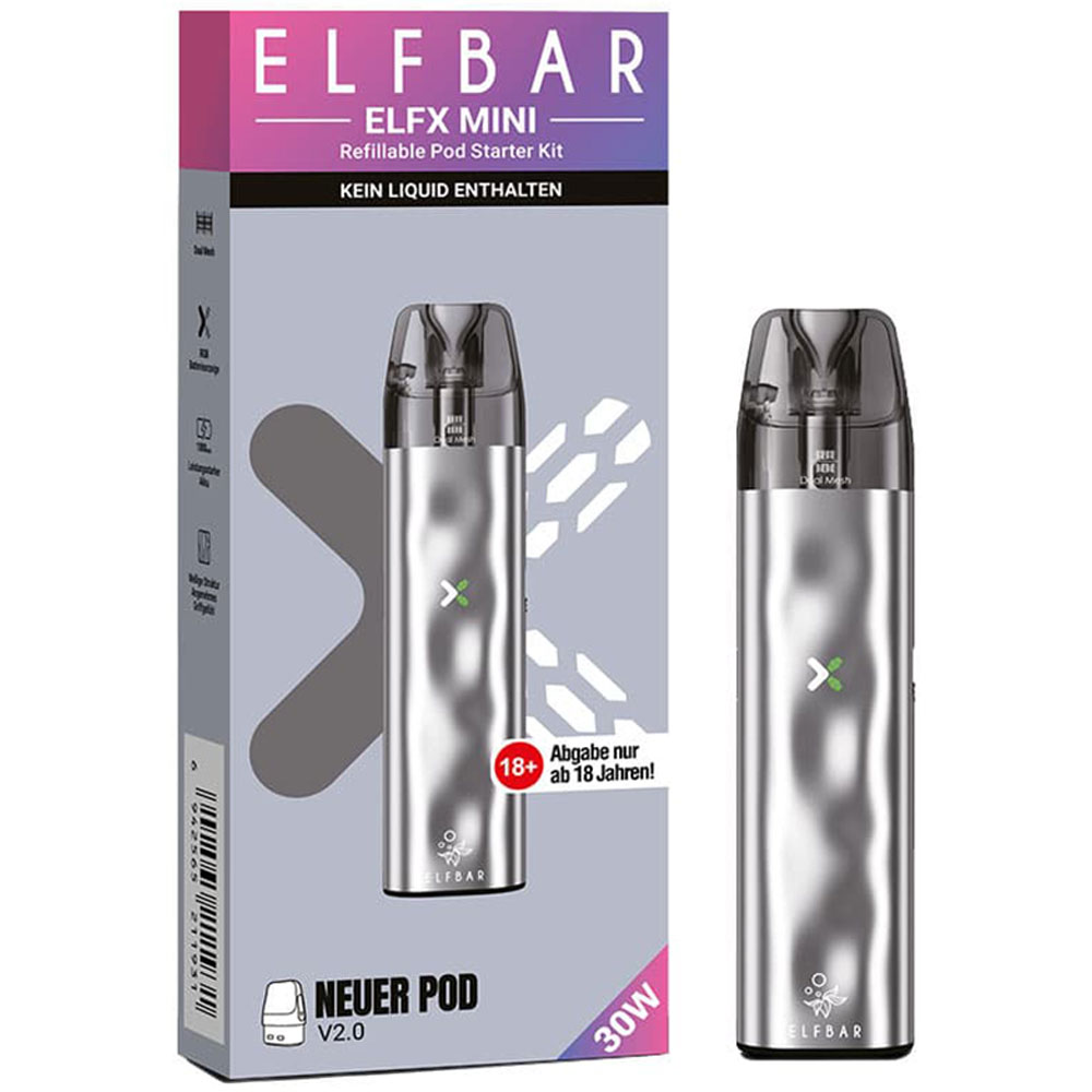 Elfbar-ElfX-Mini-akku-silver