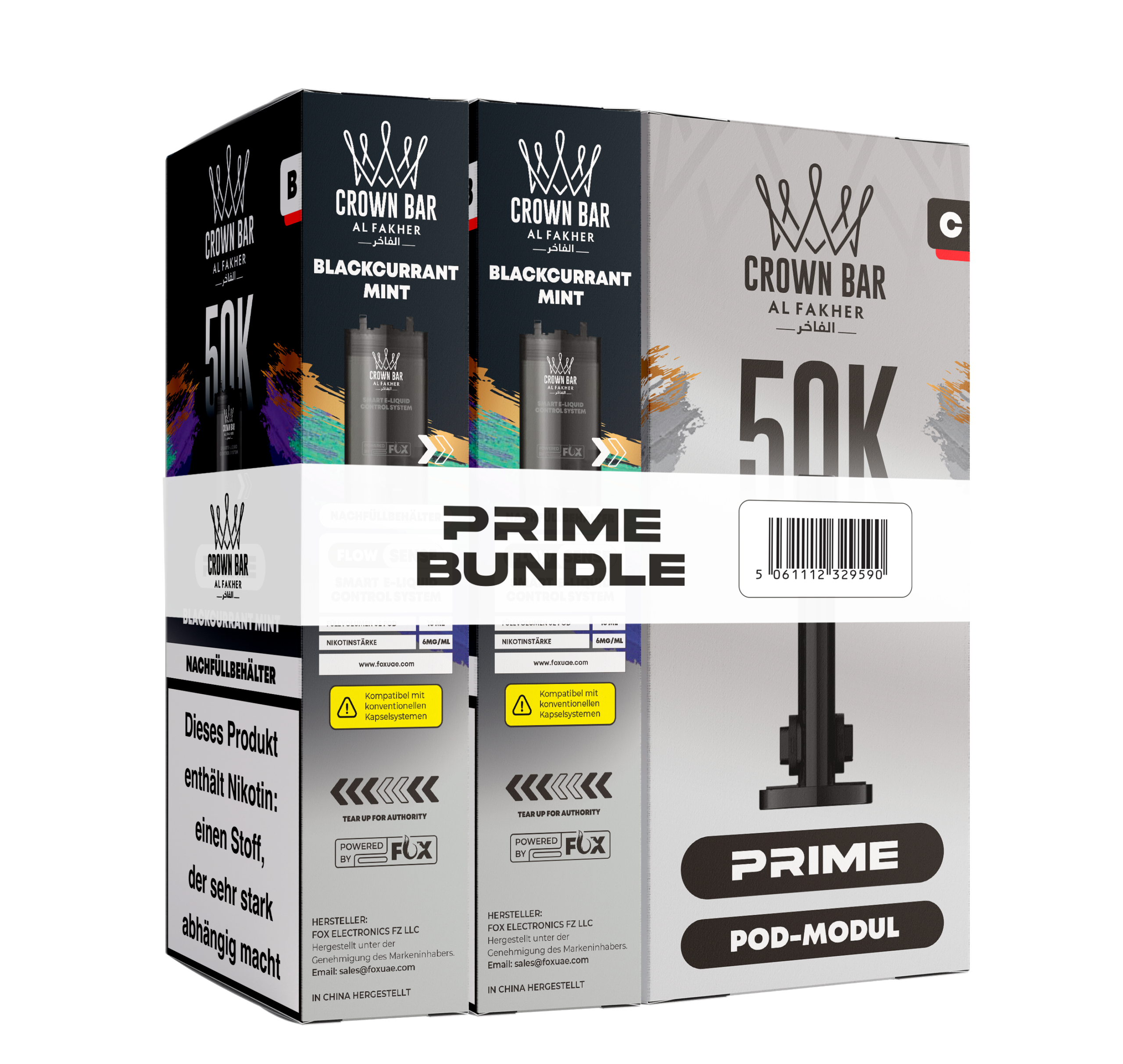 Al Fakher Prime Hypermax 50k Blackcurrant Ice