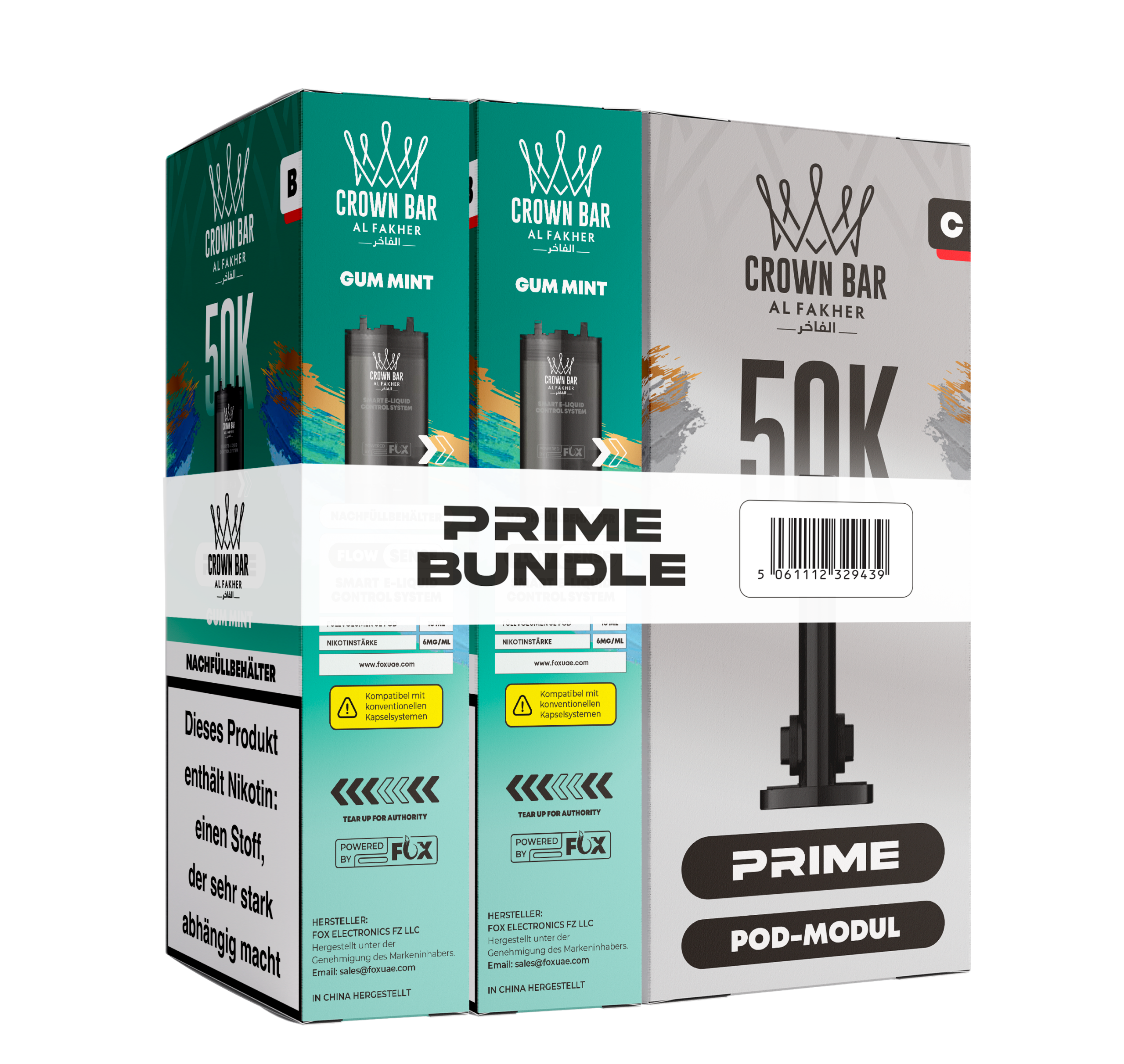 Al Fakher Prime Hypermax 50k Big Puff Gum Mint