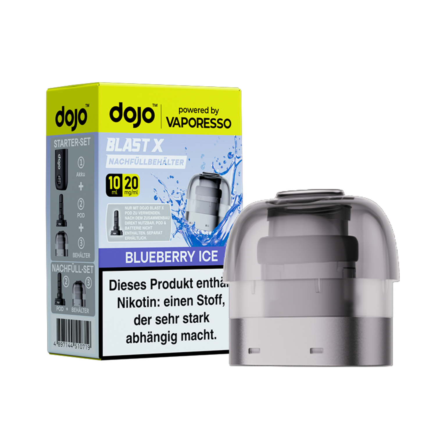 Dojo Blast X Refill Pod Blueberry Ice 20mg