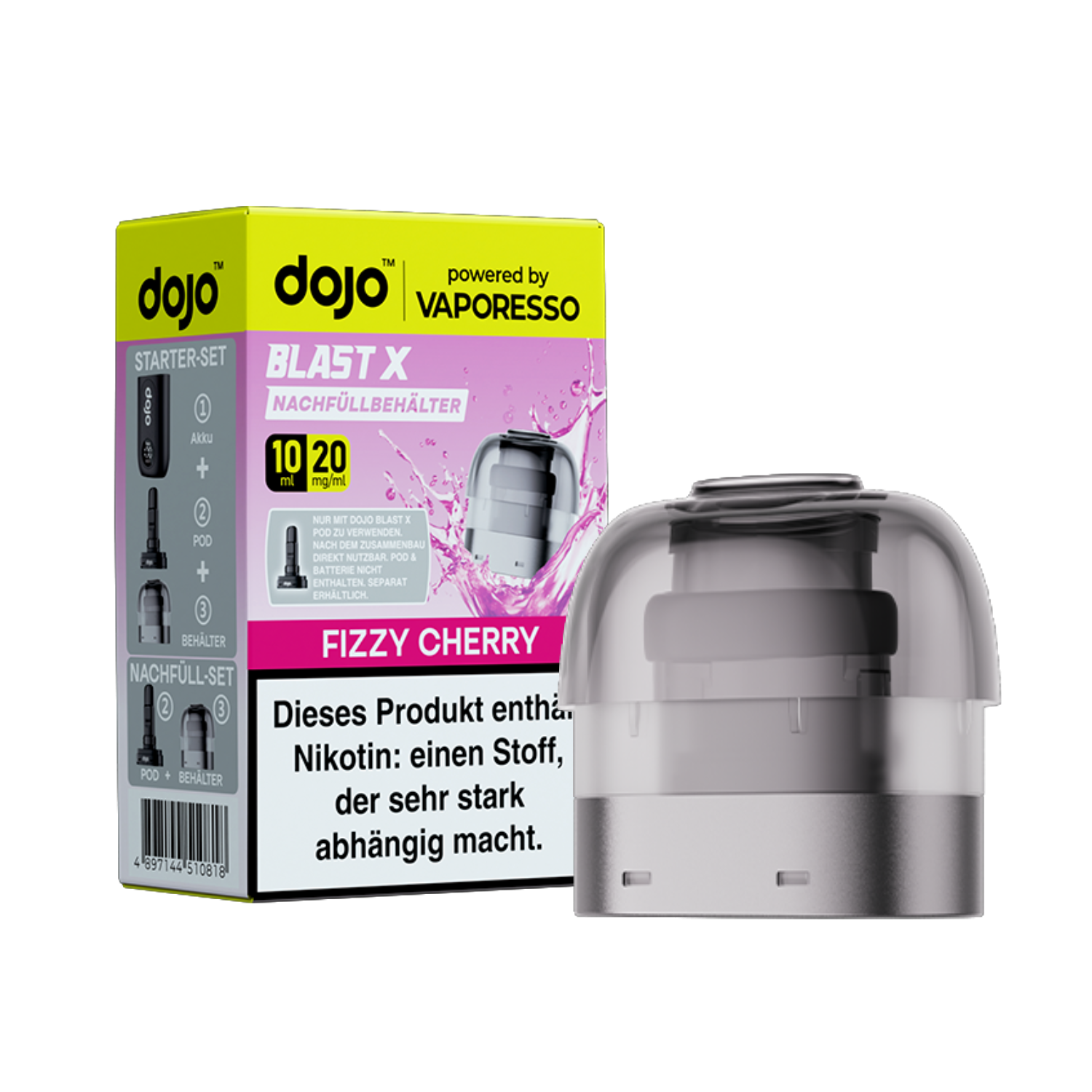 Dojo Blast X Refill Pod Fizzy Cherry 20mg