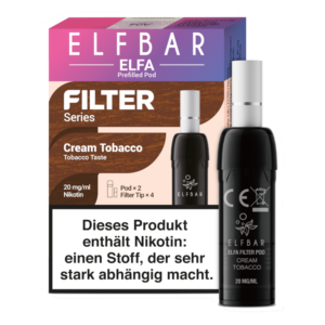Elfbar Elfa Pods 2er Pack 20mg Filter Cream Tobacco